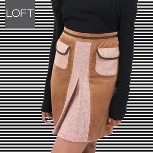 LOFT - Corduroy Mixed Media Skirt - Size 8 (M)